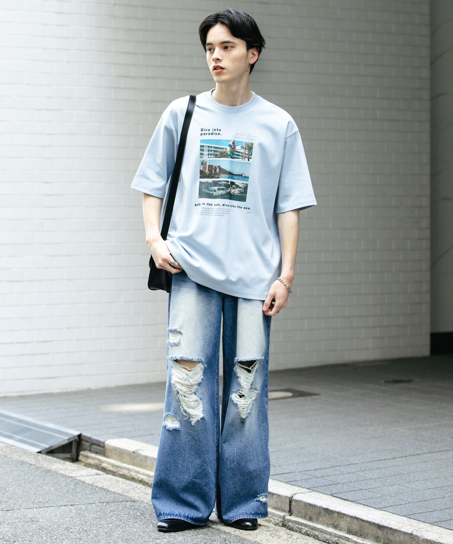 SENSE OF PLACE by URBAN RESEARCH「Cityscape photo Short-Sleeve T-shirts」|Tシャツ・カットソー|