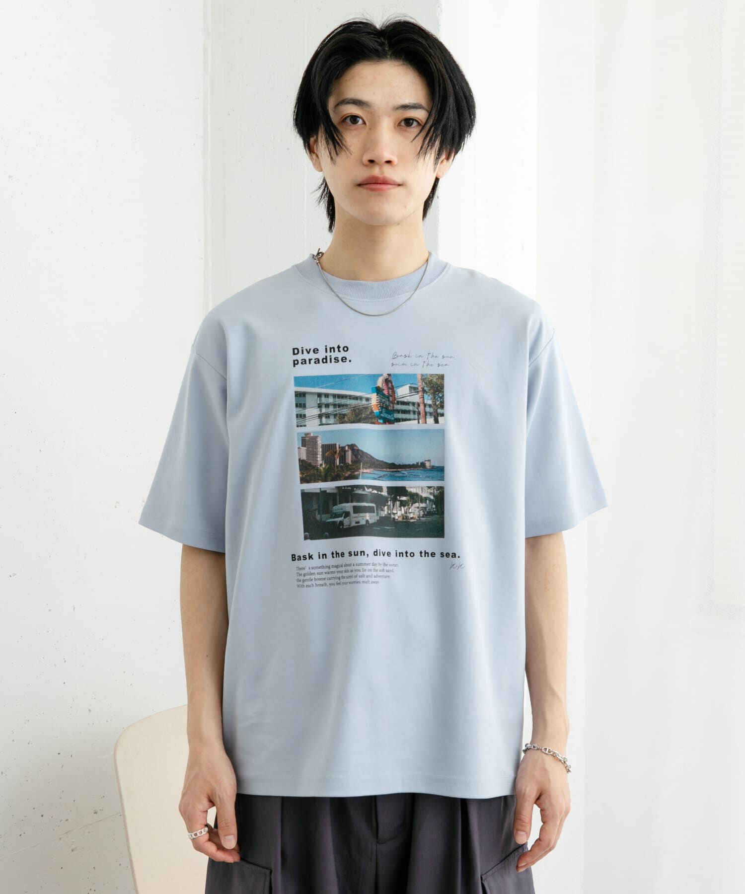 SENSE OF PLACE by URBAN RESEARCH「Cityscape photo Short-Sleeve T-shirts」|Tシャツ・カットソー|