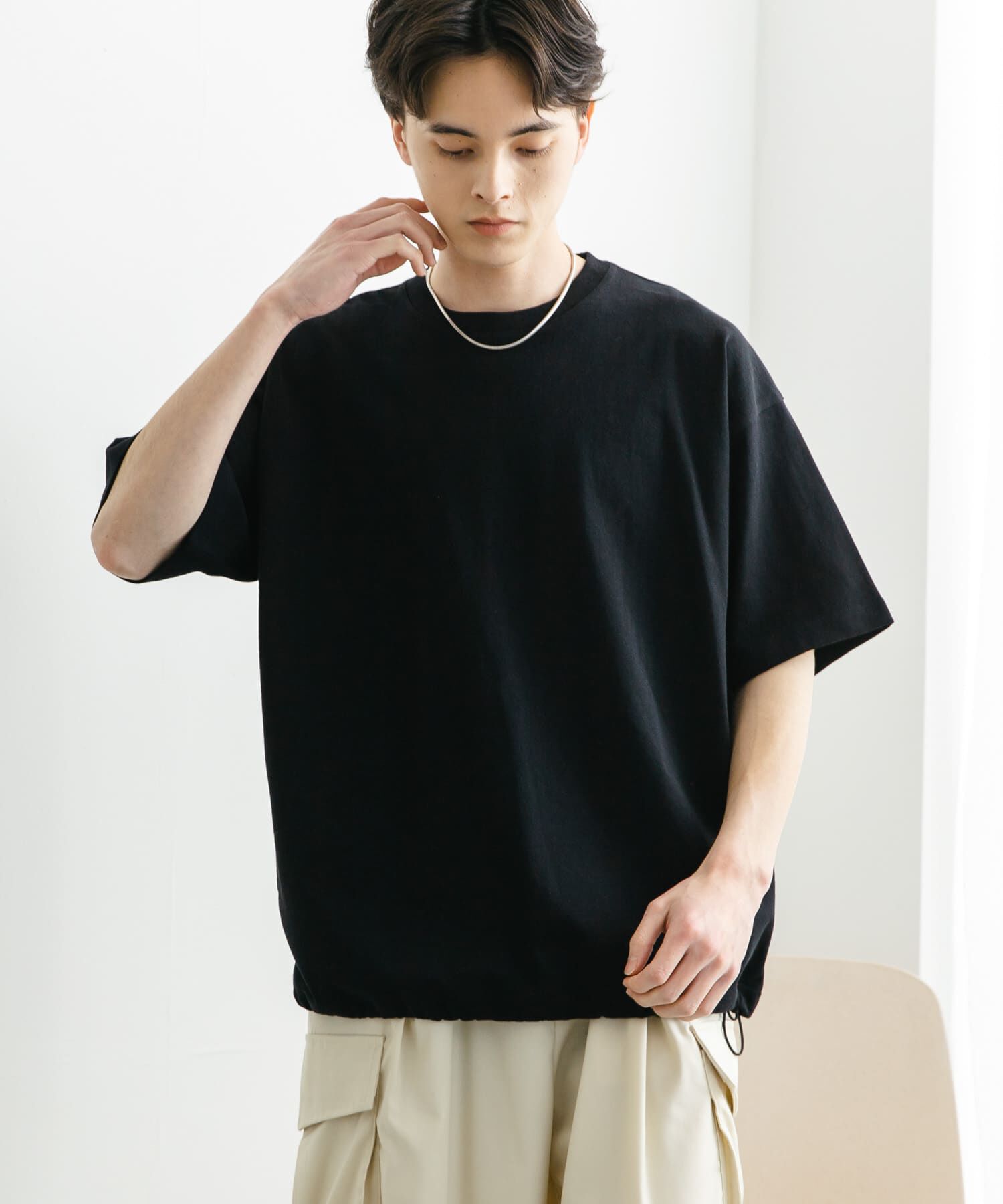 SENSE OF PLACE by URBAN RESEARCH「『ユニセックス』アソートドローコードショートスリーブTシャツ」|Tシャツ・カットソー|