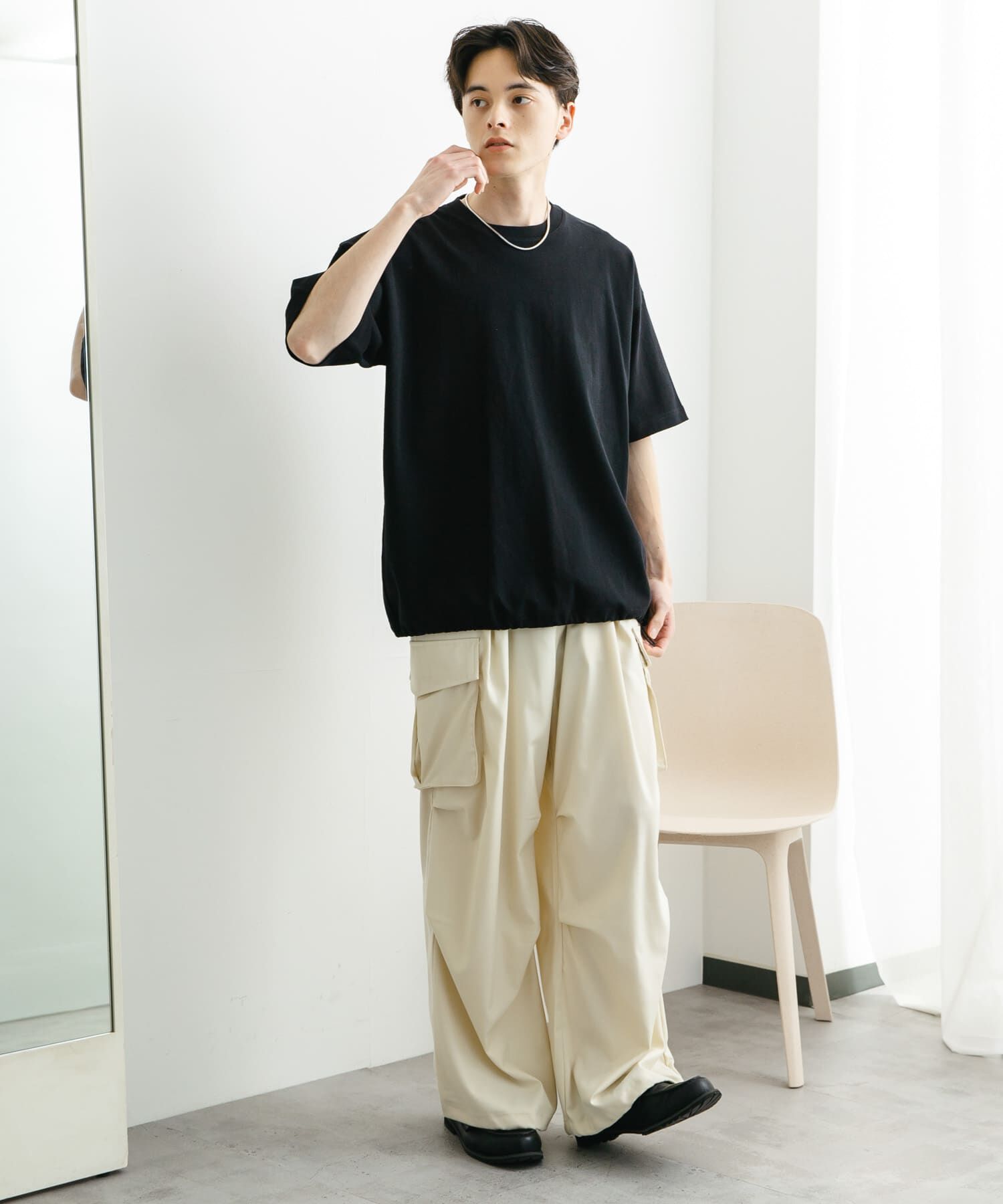 SENSE OF PLACE by URBAN RESEARCH「『ユニセックス』アソートドローコードショートスリーブTシャツ」|Tシャツ・カットソー|