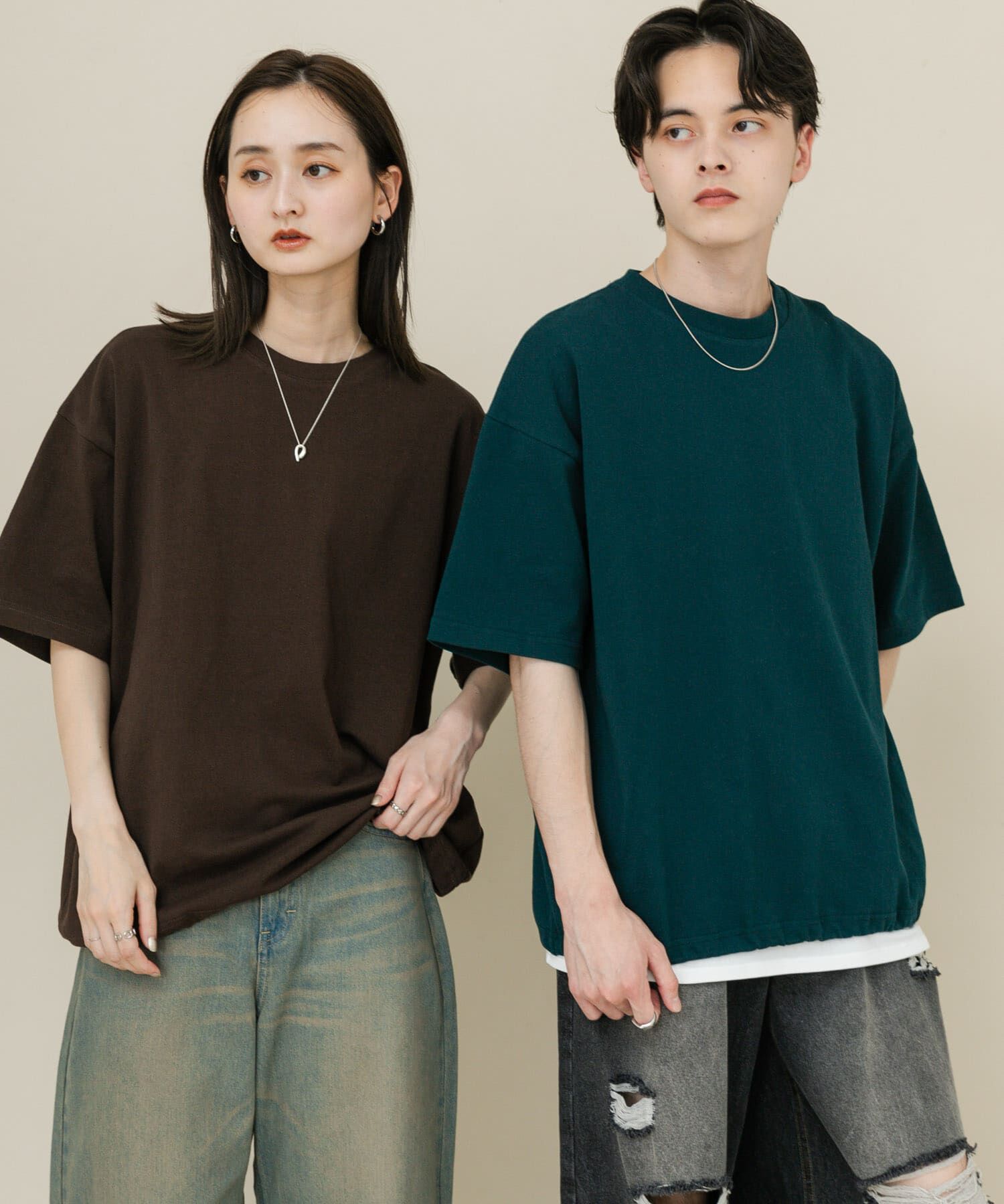 SENSE OF PLACE by URBAN RESEARCH「『ユニセックス』アソートドローコードショートスリーブTシャツ」|Tシャツ・カットソー|