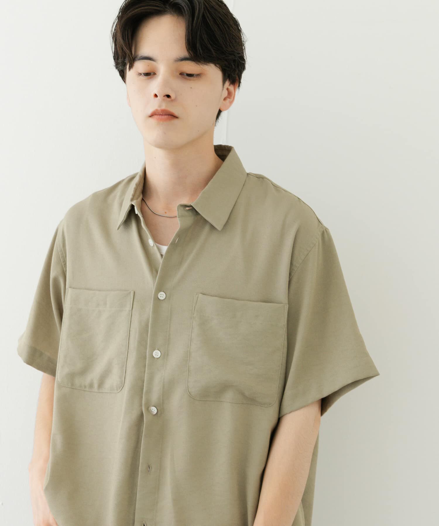 SENSE OF PLACE by URBAN RESEARCH「ソフトツイルWPKレギュラーカラーショートスリーブシャツ」|シャツ・ブラウス|