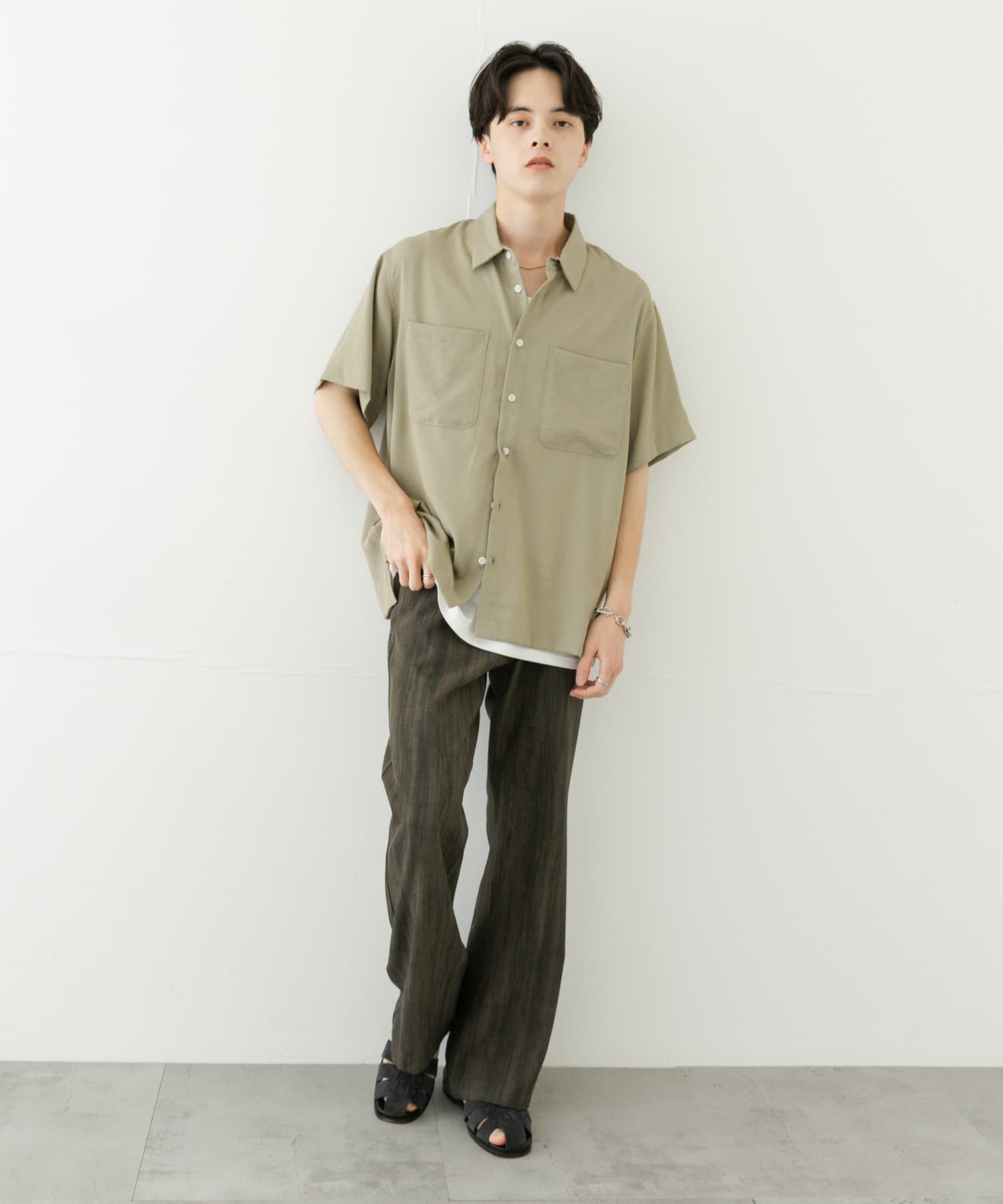 SENSE OF PLACE by URBAN RESEARCH「ソフトツイルWPKレギュラーカラーショートスリーブシャツ」|シャツ・ブラウス|