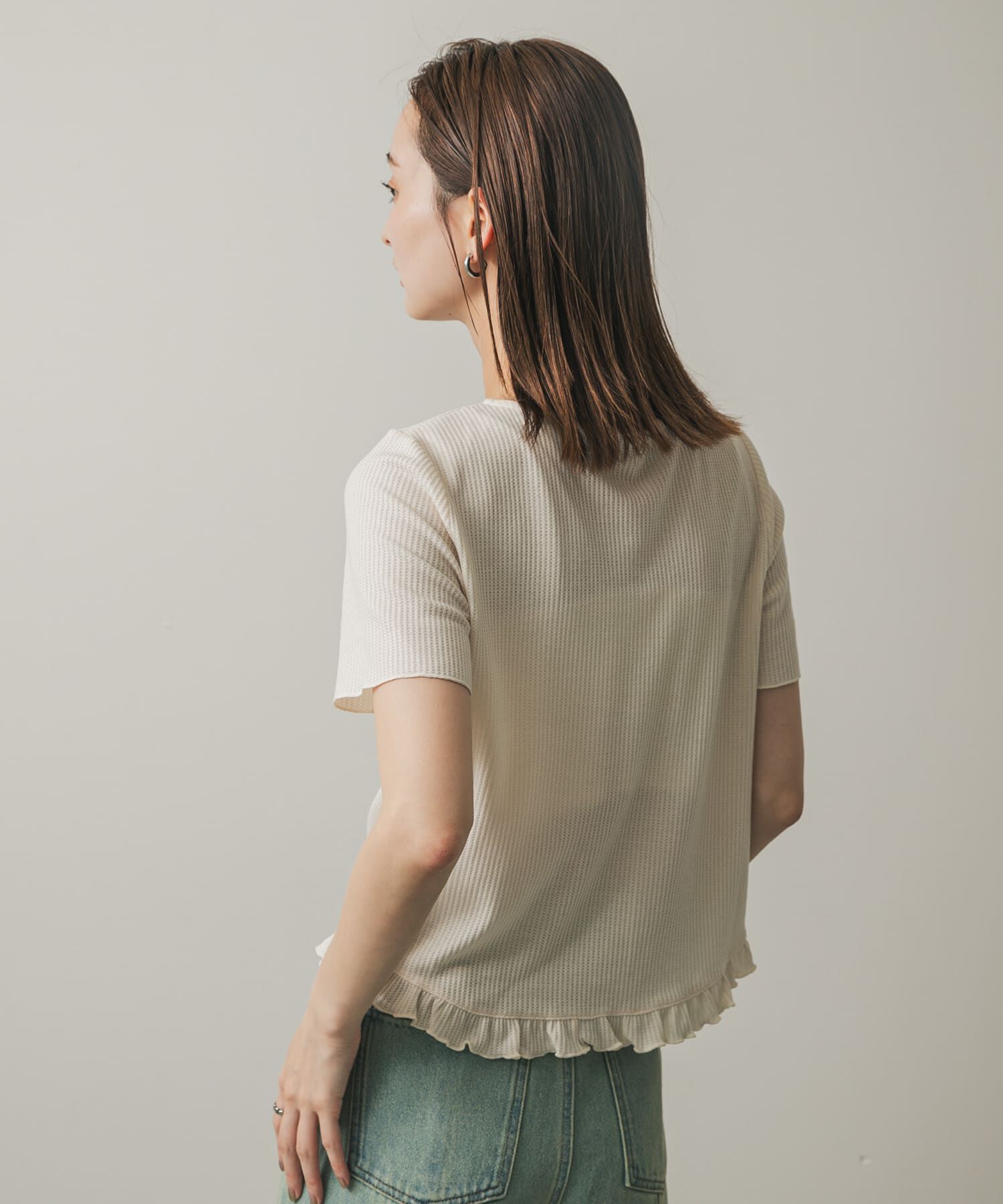 SENSE OF PLACE by URBAN RESEARCH「フロントタックフリルトップ」|Tシャツ・カットソー|