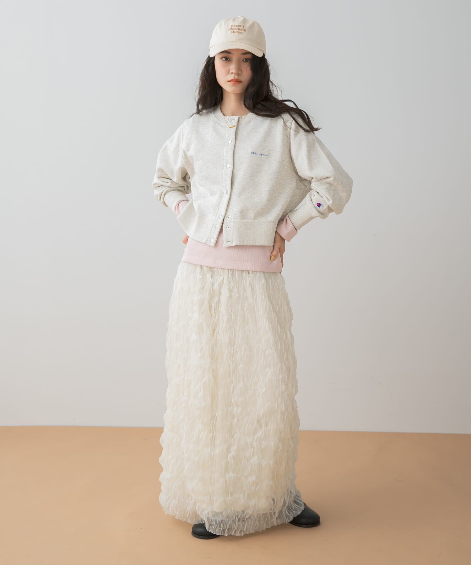 SENSE OF PLACE by URBAN RESEARCH「ウェーブチュールスカート」|スカート|