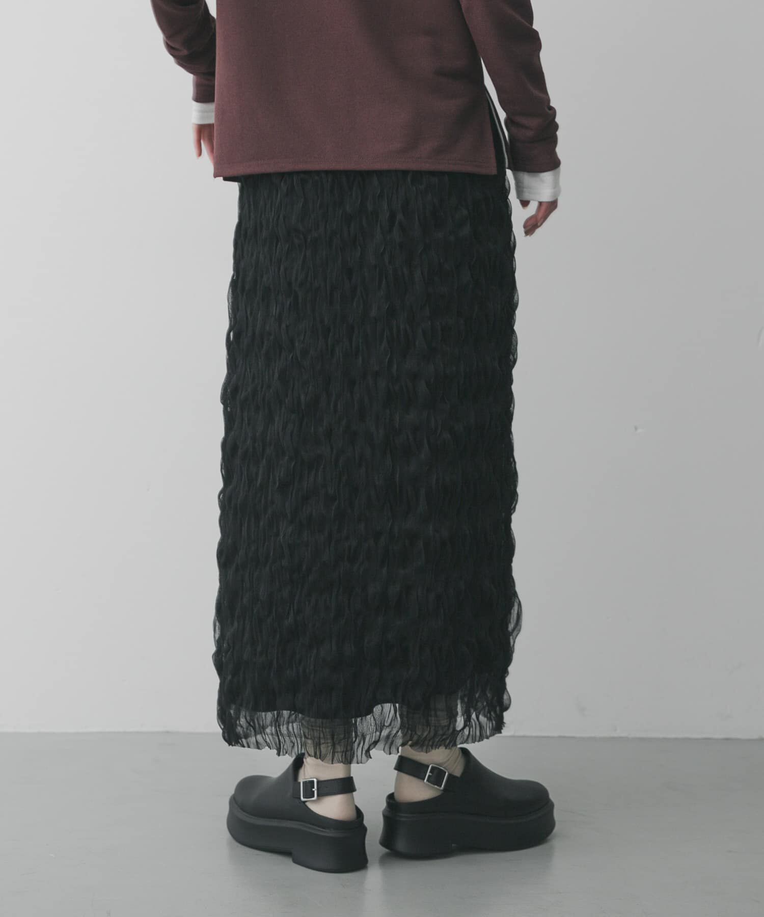 SENSE OF PLACE by URBAN RESEARCH「ウェーブチュールスカート」|スカート|