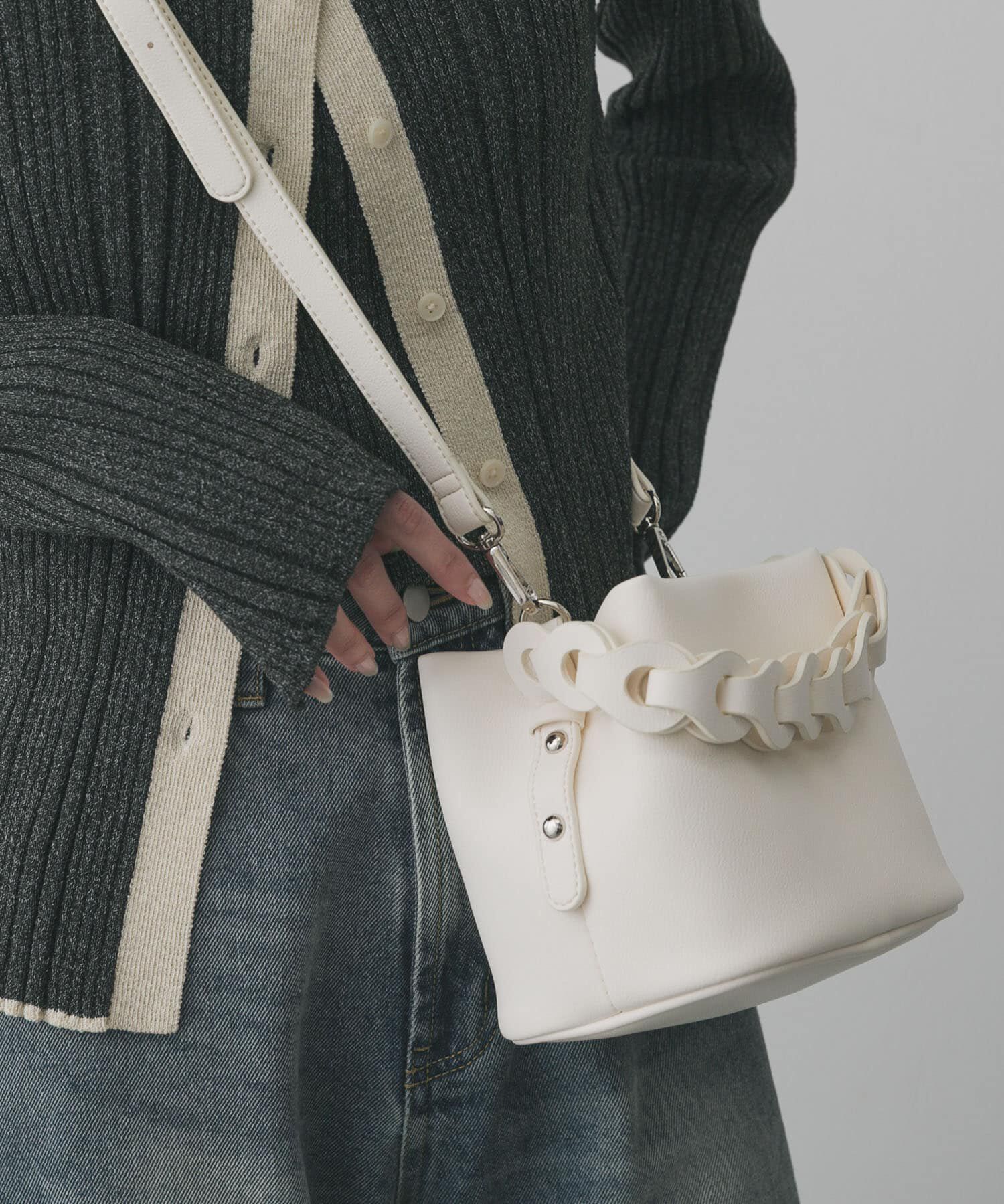 SENSE OF PLACE by URBAN RESEARCH「チェーンハンドルパフバッグ」|ショルダー・メッセンジャー|