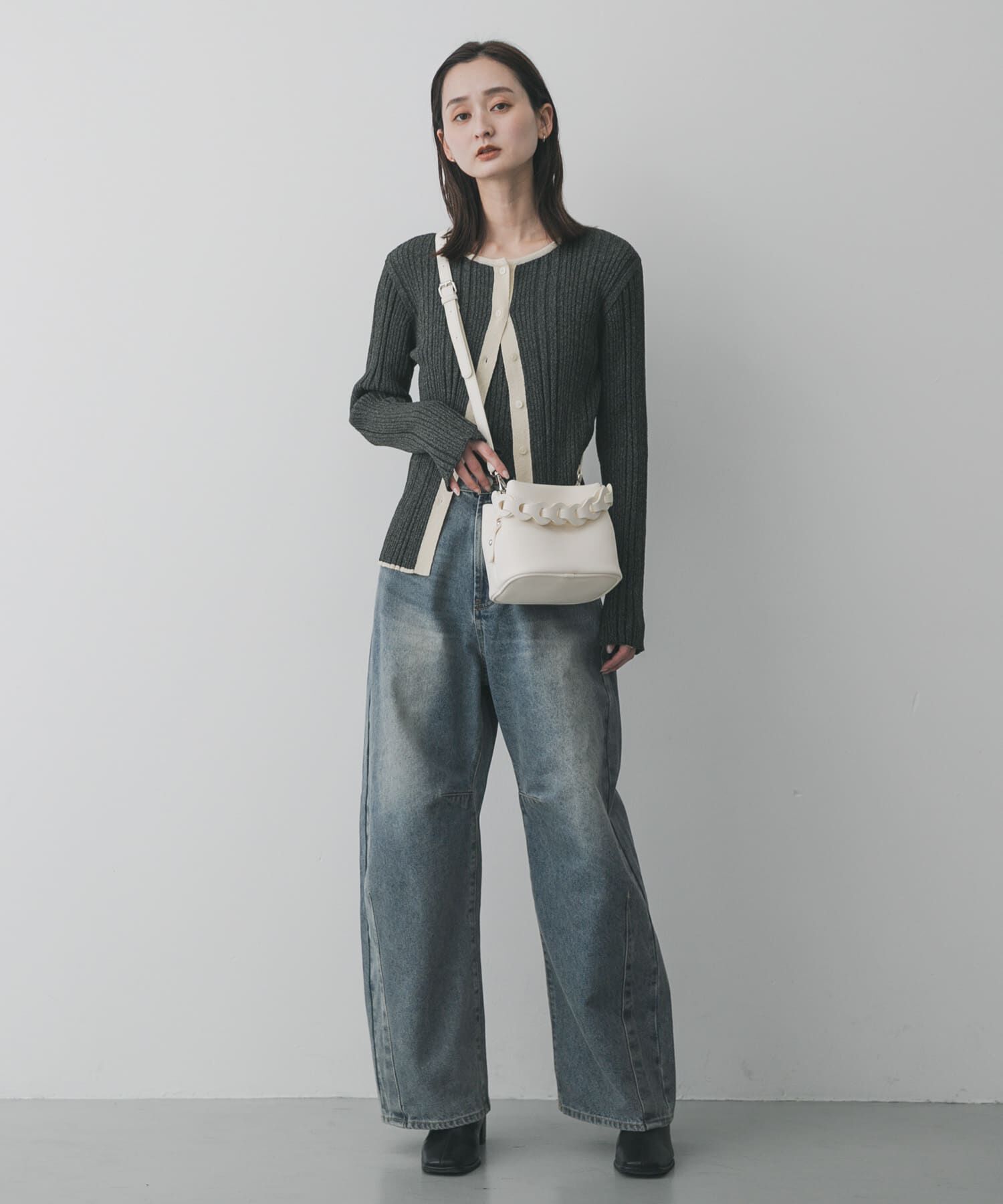 SENSE OF PLACE by URBAN RESEARCH「チェーンハンドルパフバッグ」|ショルダー・メッセンジャー|