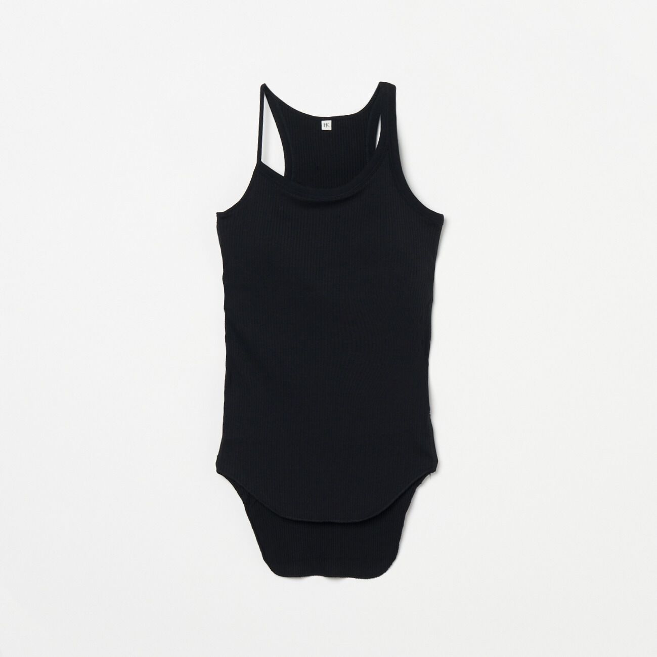  「HAKUJI Organic cotton asymmetry bra」|Tシャツ・カットソー|ブラック