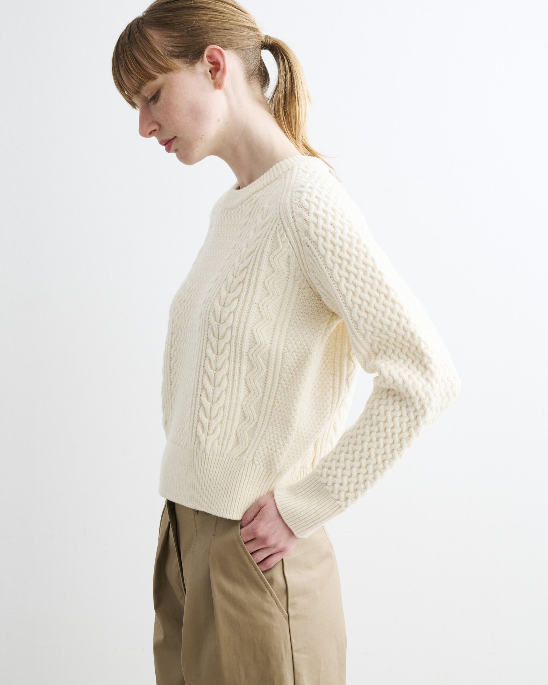 Traditional Weatherwear「FISHERMAN CREW NECK PULLOVER」|ニット・セーター|