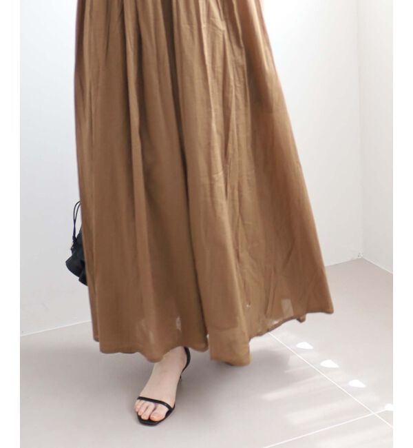 le.coeur blanc「《手洗い可能》TORRAZZO DONNA キャミロングワンピ」|ワンピース|