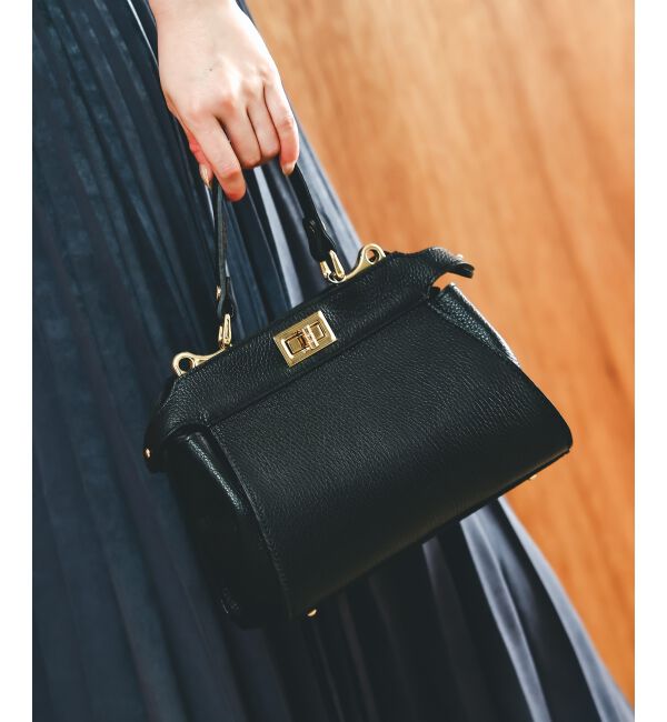  「MILLELA FIRENZEダブルオープニングバッグ」|ショルダー・メッセンジャー|ブラック