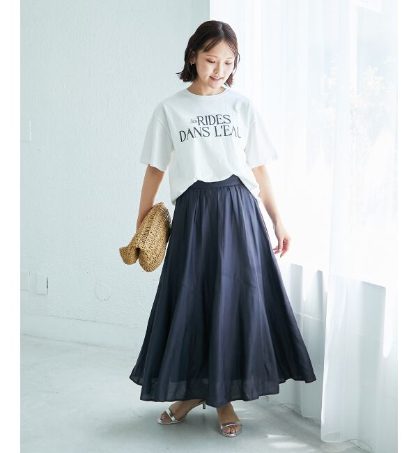  「《手洗い可能》シルキーローンギャザースカート」|スカート|