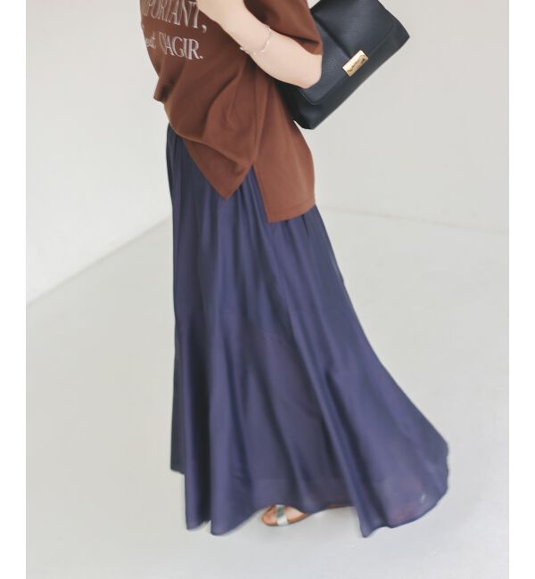  「《手洗い可能》シルキーローンギャザースカート」|スカート|