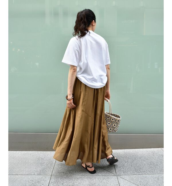  「《手洗い可能》シルキーローンギャザースカート」|スカート|