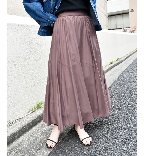  「《手洗い可能》シルキーローンギャザースカート」|スカート|