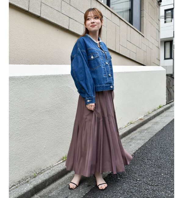  「《手洗い可能》シルキーローンギャザースカート」|スカート|