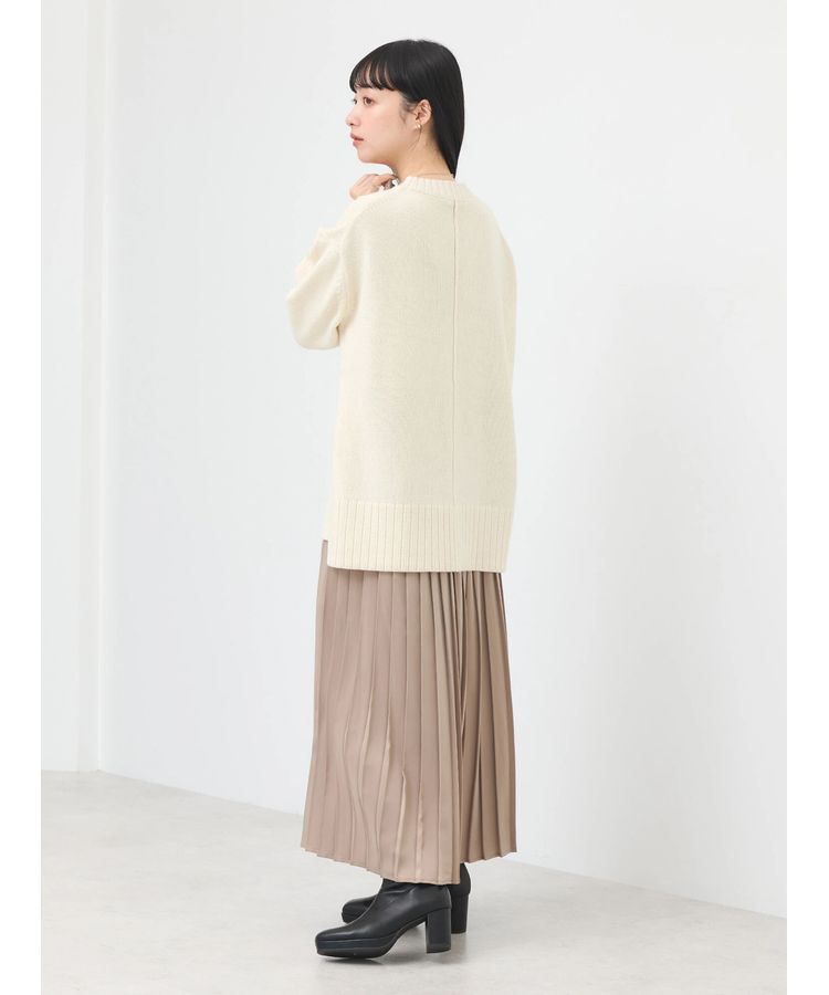 earth music&ecology「ウォッシャブル脇スリットクルーネックプルオーバー」|Tシャツ・カットソー|