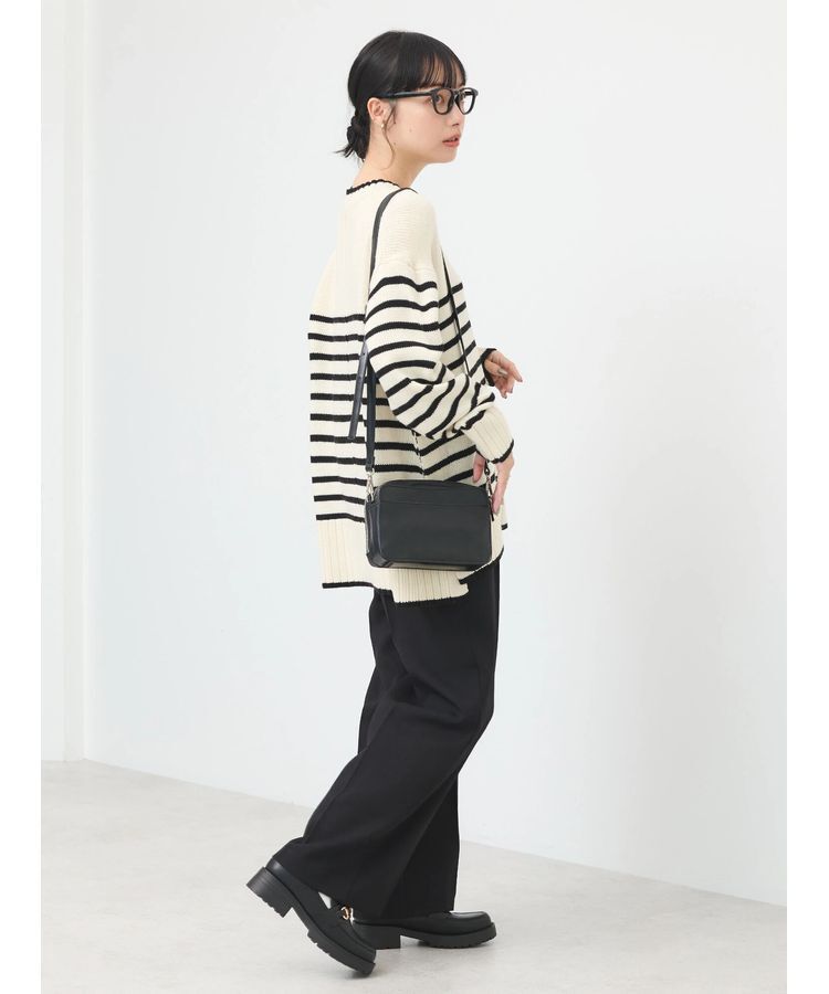 earth music&ecology「ウォッシャブル脇スリットクルーネックプルオーバー」|Tシャツ・カットソー|