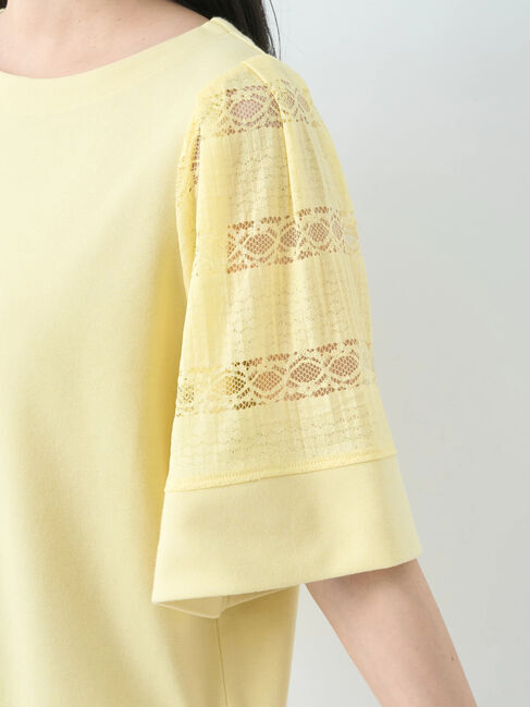 earth music&ecology「フレア袖レースプルオーバー」|Tシャツ・カットソー|