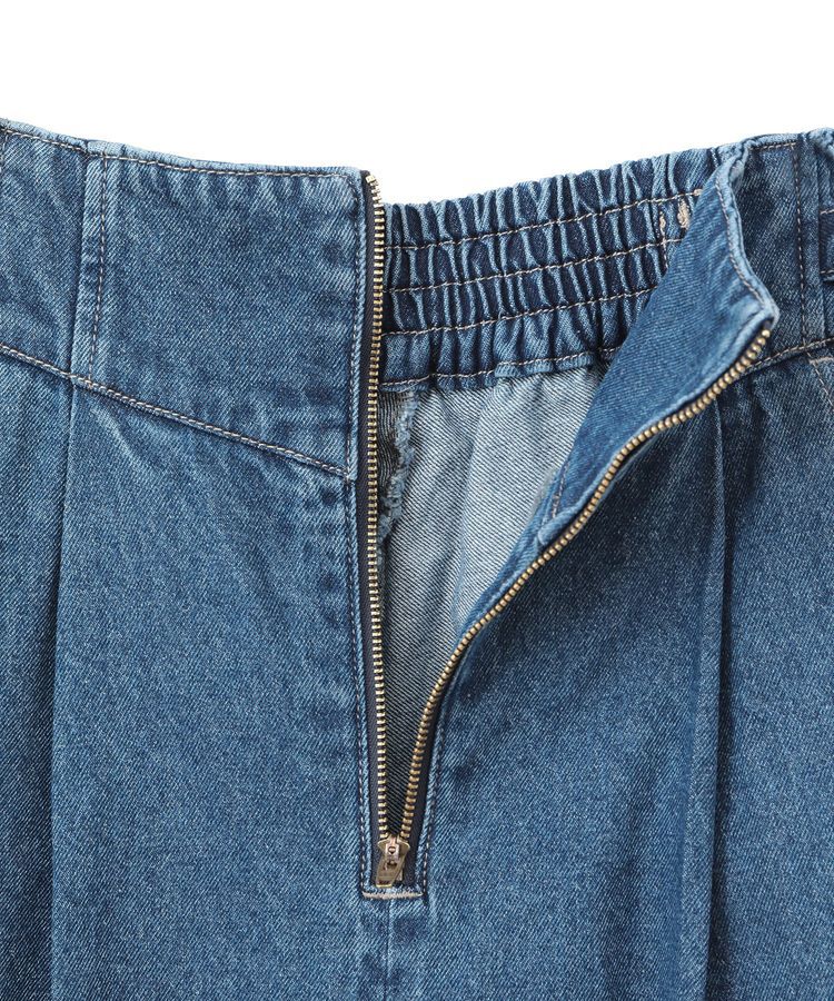 earth music&ecology「サイドベルトデニムパンツ」|デニム|