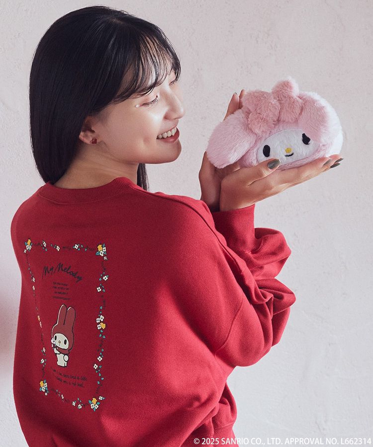 earth music&ecology「マイメロディ&クロミ/earth フェイスポーチ」|ポーチ|