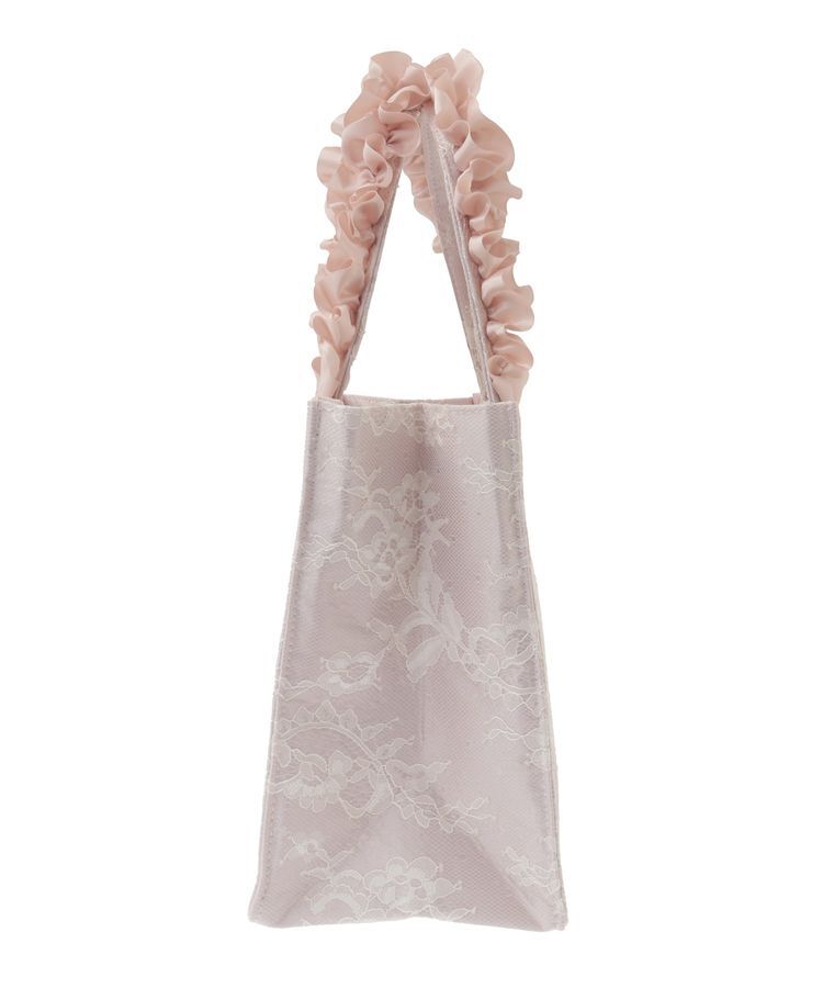 Maison de FLEUR「レースフリルハンドルスクエアトートSバッグ」|トートバッグ|