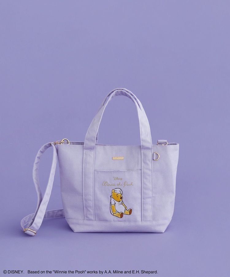 Maison de FLEUR「Winnie the Pooh/2Wayトートバッグ」|トートバッグ|ラベンダー