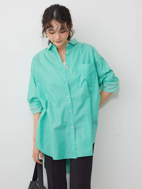 AMERICAN HOLIC「UVカット加工バックタックシャツチュニック」|シャツ・ブラウス|