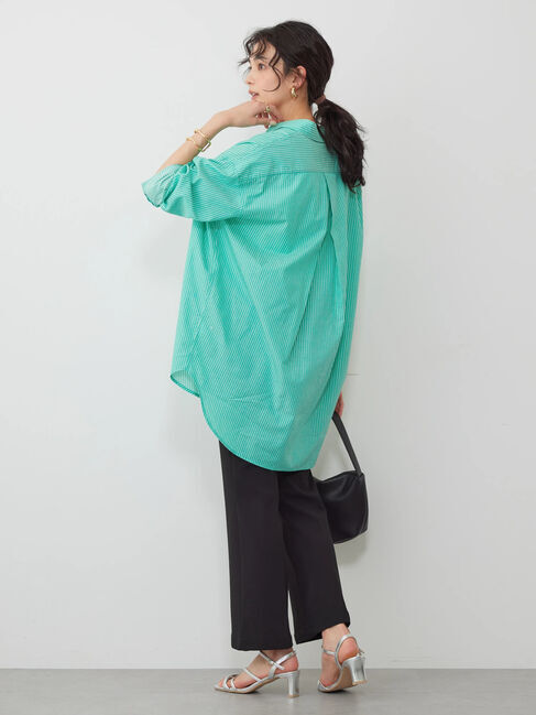 AMERICAN HOLIC「UVカット加工バックタックシャツチュニック」|シャツ・ブラウス|