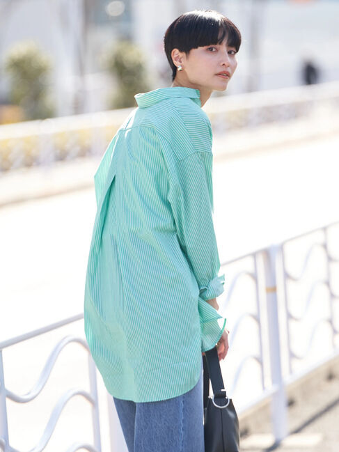 AMERICAN HOLIC「UVカット加工バックタックシャツチュニック」|シャツ・ブラウス|