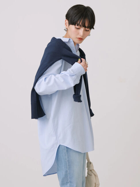 AMERICAN HOLIC「UVカット加工バックタックシャツチュニック」|シャツ・ブラウス|