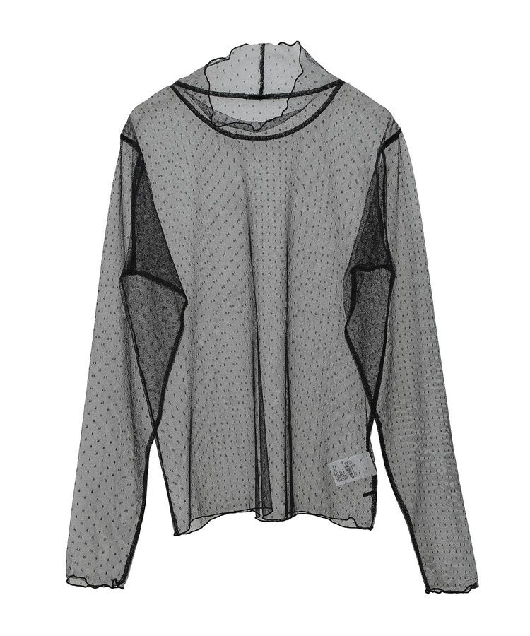 AMERICAN HOLIC「ドットチュールハイネックプルオーバー」|Tシャツ・カットソー|