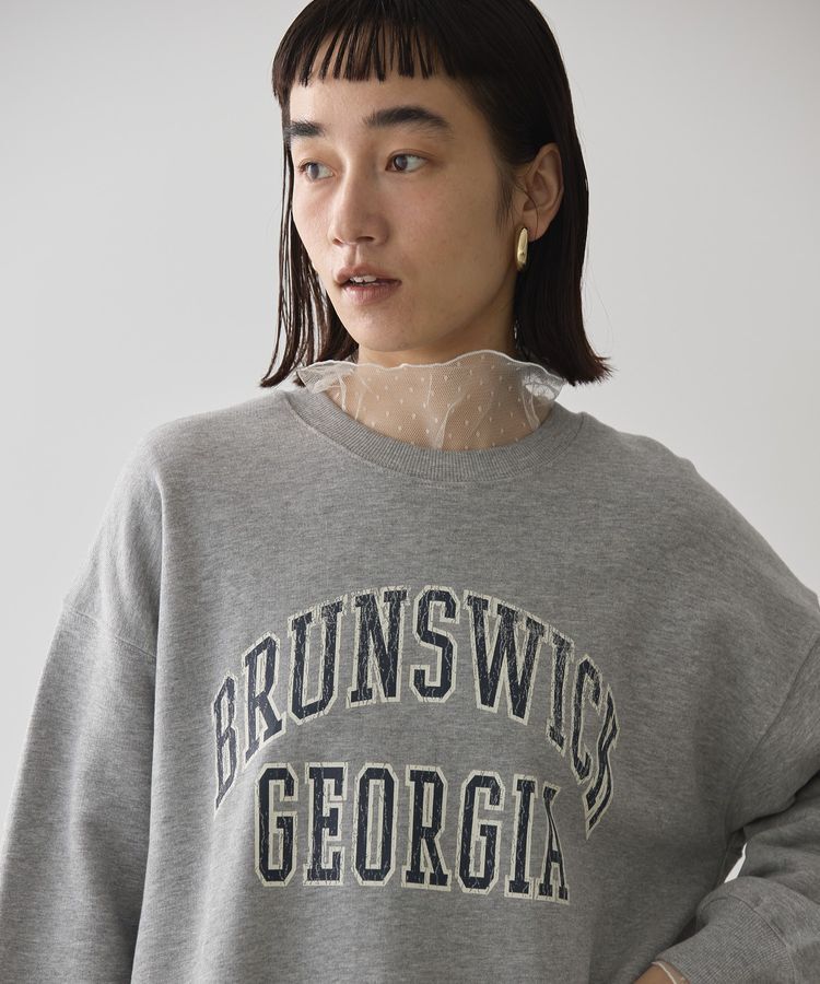 AMERICAN HOLIC「ドットチュールハイネックプルオーバー」|Tシャツ・カットソー|