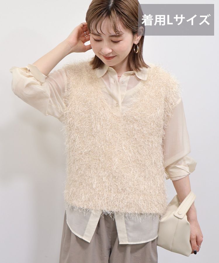 AMERICAN HOLIC「【選べる丈2サイズ】前後2wayシャギーベスト」|ベスト・ジレ|