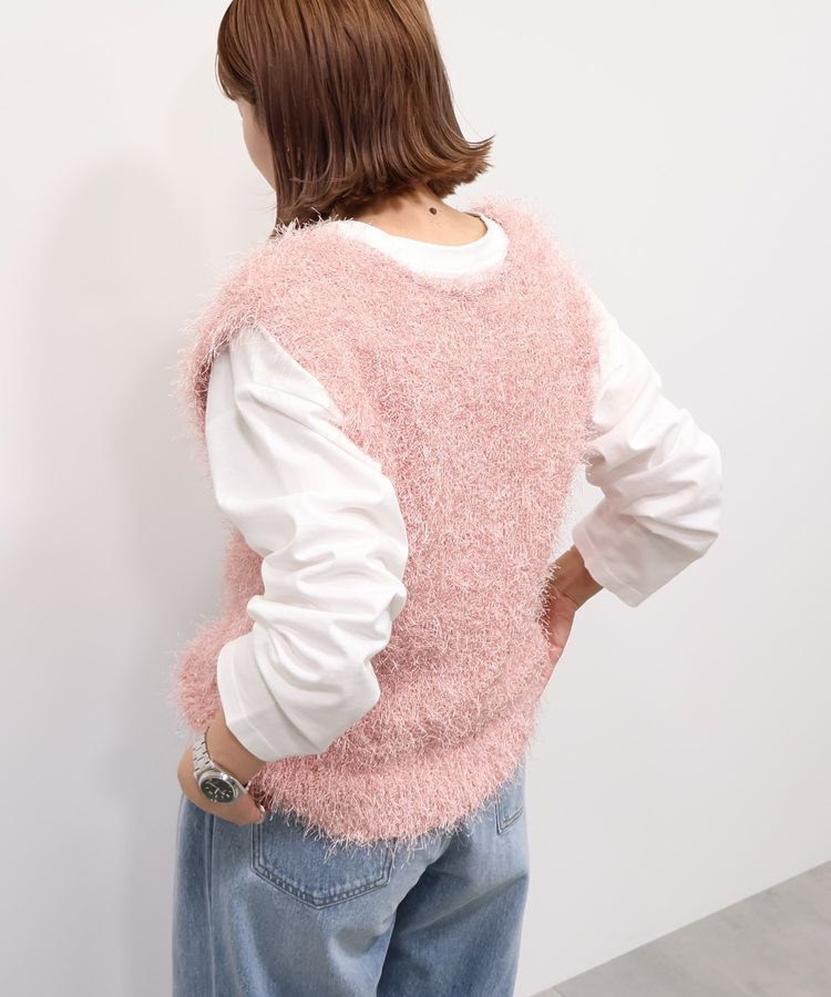 AMERICAN HOLIC「【選べる丈2サイズ】前後2wayシャギーベスト」|ベスト・ジレ|