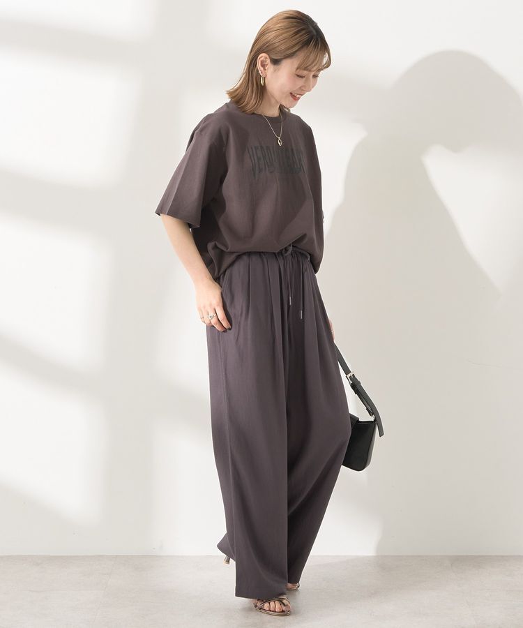 AMERICAN HOLIC「接触冷感リネンブレンドタックワイドパンツ」|その他|