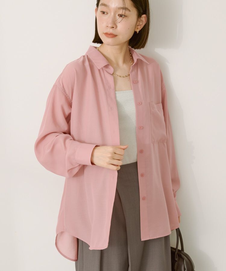 AMERICAN HOLIC「シアーボイルオーバーシルエットシャツ」|シャツ・ブラウス|