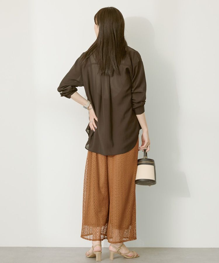 AMERICAN HOLIC「シアーボイルオーバーシルエットシャツ」|シャツ・ブラウス|