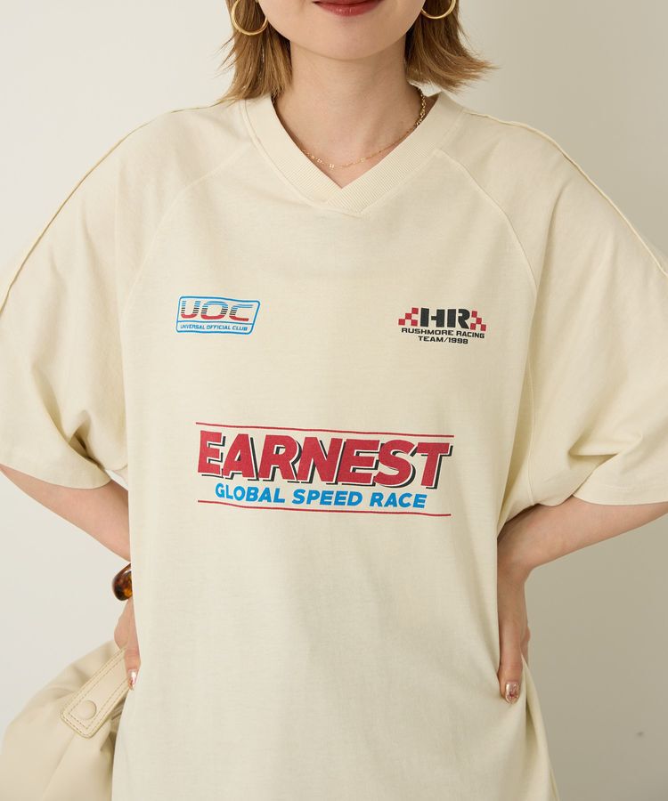 AMERICAN HOLIC「ピグメントレーシングプリントTシャツ」|Tシャツ・カットソー|