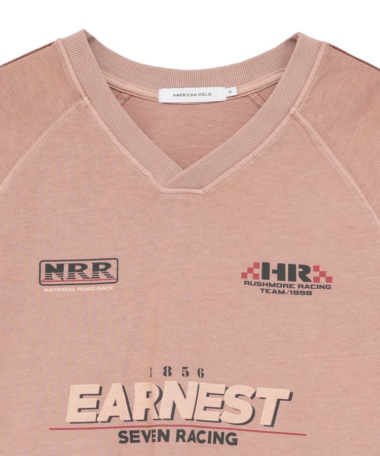 AMERICAN HOLIC「ピグメントレーシングプリントTシャツ」|Tシャツ・カットソー|