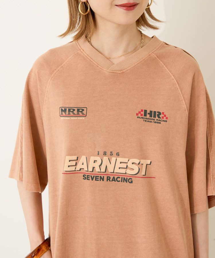 AMERICAN HOLIC「ピグメントレーシングプリントTシャツ」|Tシャツ・カットソー|