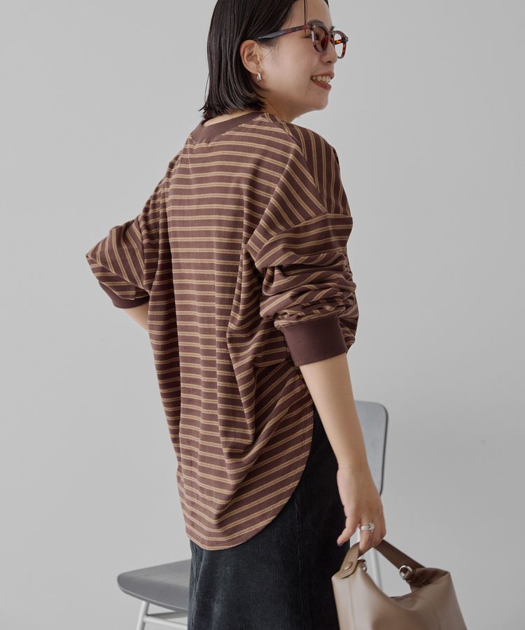 AMERICAN HOLIC「ソフトタッチボーダープルオーバー」|Tシャツ・カットソー|