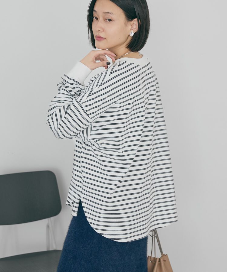 AMERICAN HOLIC「ソフトタッチボーダープルオーバー」|Tシャツ・カットソー|