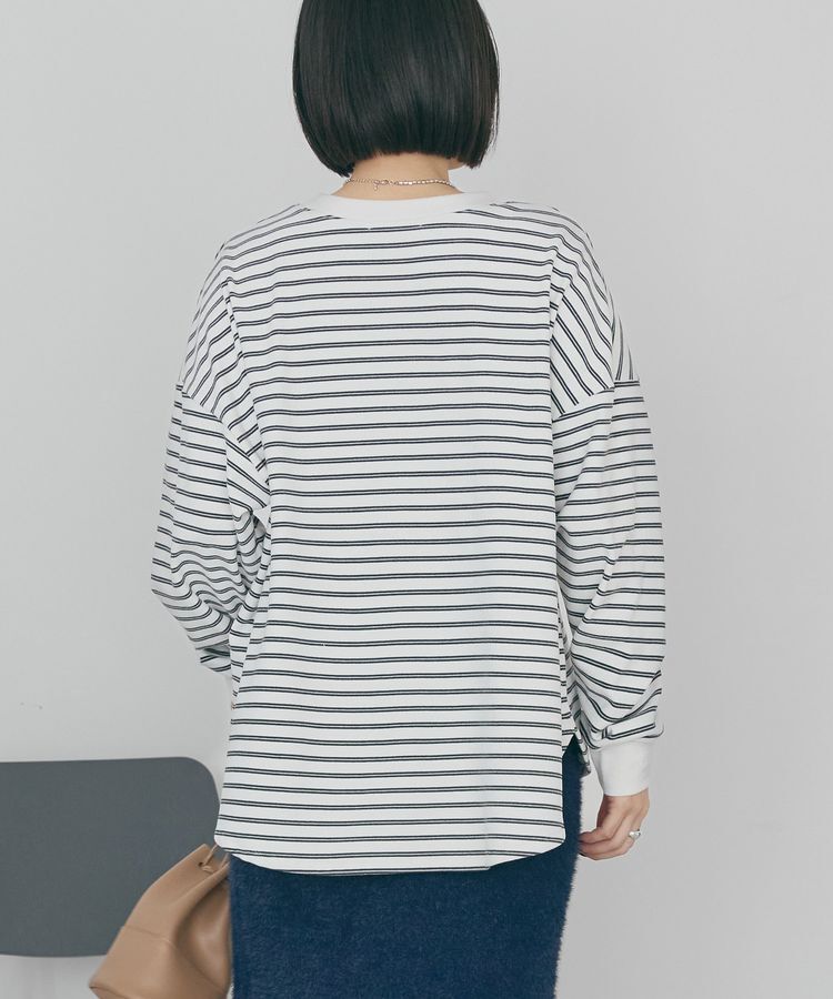 AMERICAN HOLIC「ソフトタッチボーダープルオーバー」|Tシャツ・カットソー|