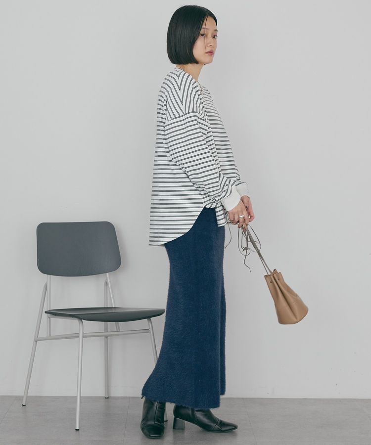 AMERICAN HOLIC「ソフトタッチボーダープルオーバー」|Tシャツ・カットソー|