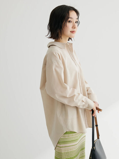  「綿麻混レギュラーシャツ」|シャツ・ブラウス|