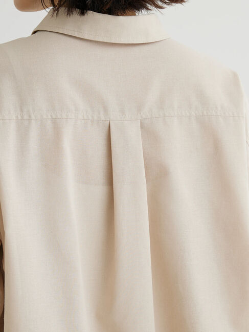  「綿麻混レギュラーシャツ」|シャツ・ブラウス|