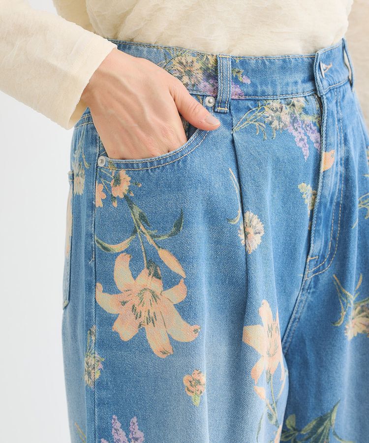 Green Parks「・SUGAR SPOON フラワーptデニムワイドパンツ」|その他|