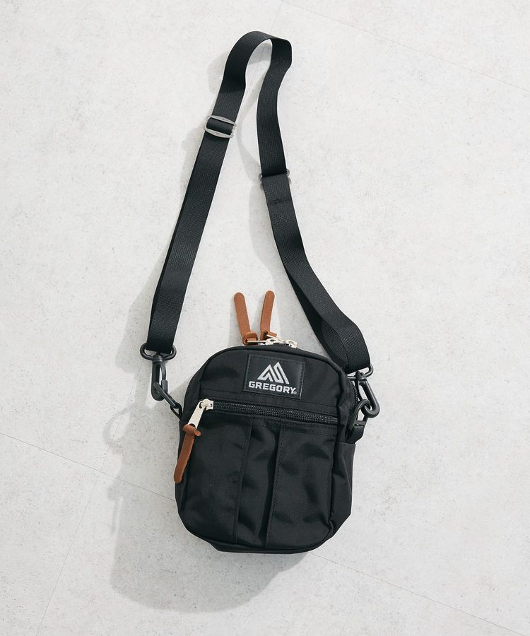 Green Parks「●GREGORY BLACK MESH クイックポケットM」|ショルダー・メッセンジャー|Black